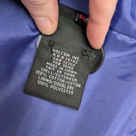 Volcom Houndstooth Lined Pea Coat - Picture 10 of 10